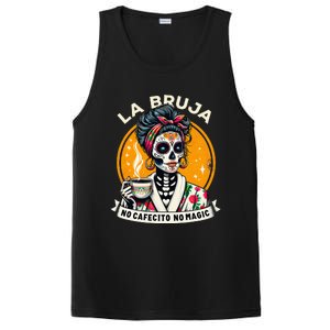 Skeleton Women Coffee La Bruja No Cafecito No Magic PosiCharge Competitor Tank