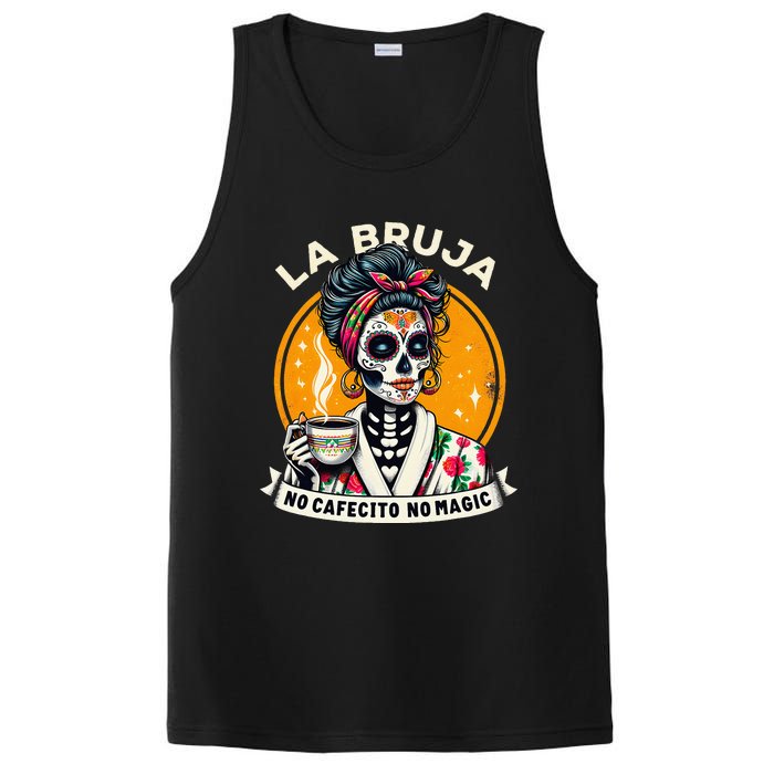 Skeleton Women Coffee La Bruja No Cafecito No Magic PosiCharge Competitor Tank