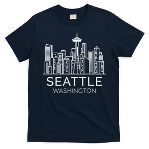 Seattle Washington Downtown Skyline Hoodie Souvenir Hoodie T-Shirt