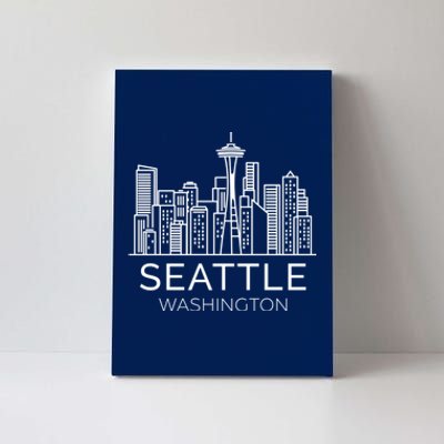 Seattle Washington Downtown Skyline Hoodie Souvenir Hoodie Canvas