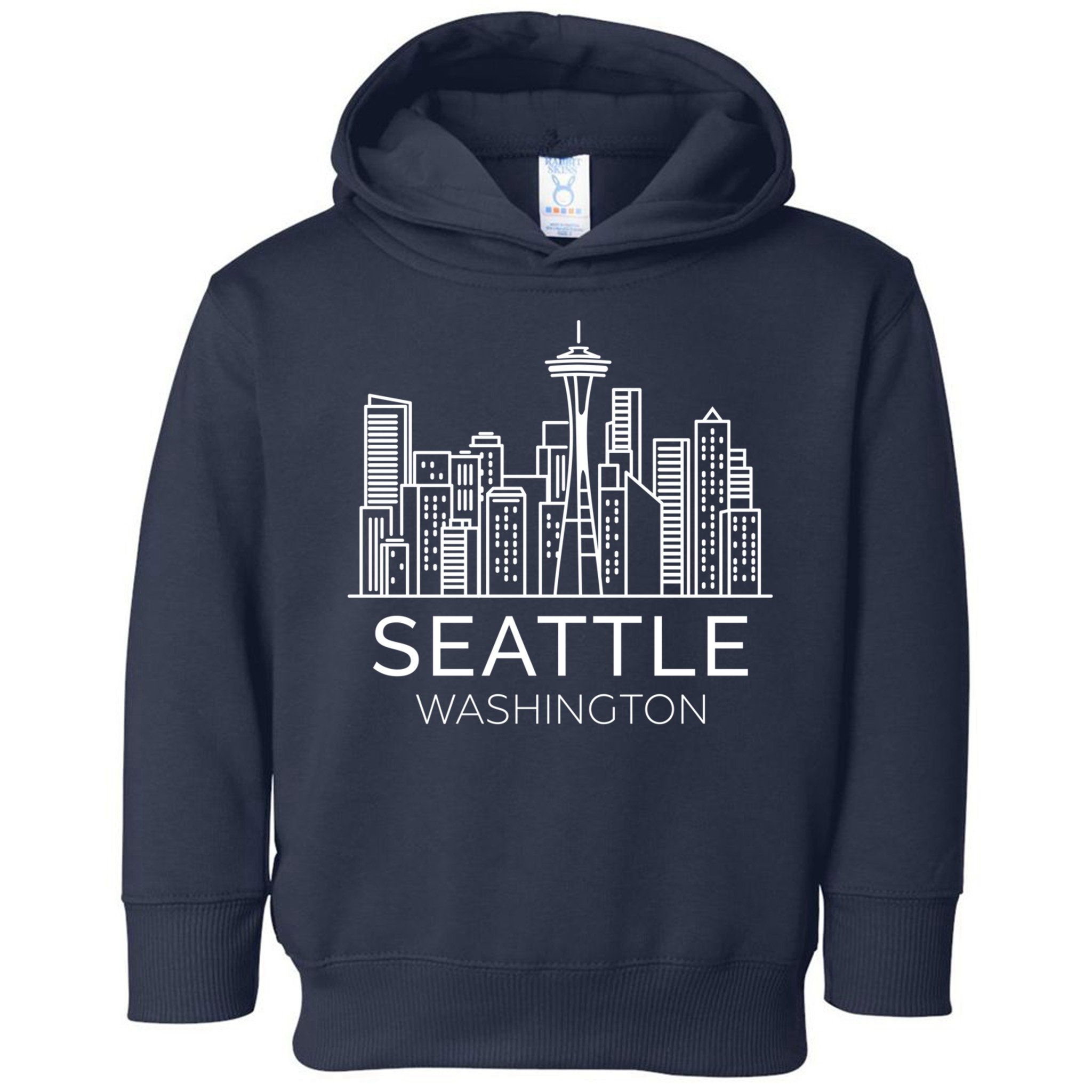 Seattle Washington Downtown Skyline Hoodie Souvenir Hoodie Toddler Hoodie