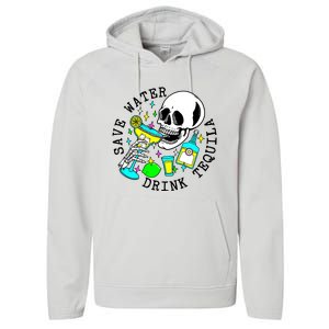 Save Water Drink Tequila Performance Fleece Hoodie