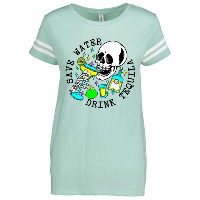 Save Water Drink Tequila Enza Ladies Jersey Football T-Shirt