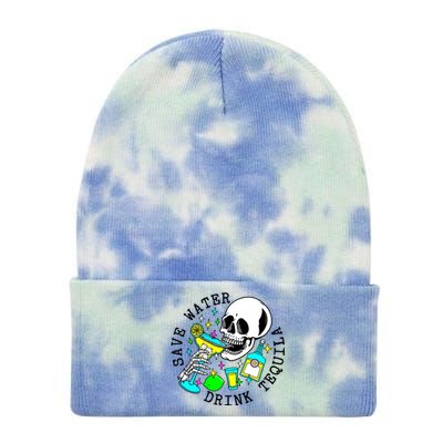 Save Water Drink Tequila Tie Dye 12in Knit Beanie