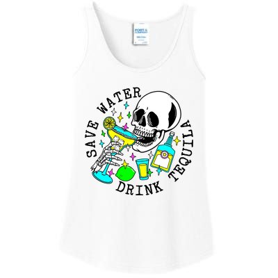 Save Water Drink Tequila Ladies Essential Tank