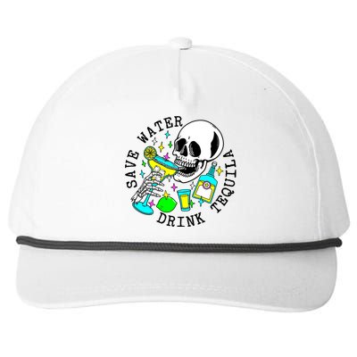 Save Water Drink Tequila Snapback Five-Panel Rope Hat