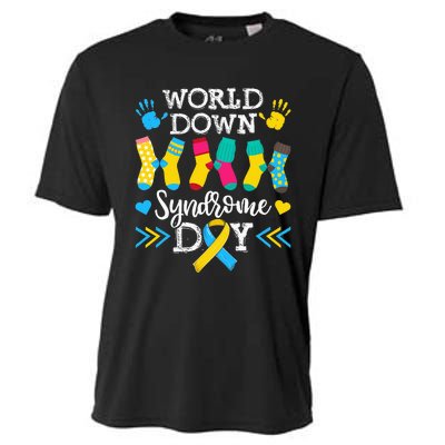 Socks World Down Syndrome Awareness Day Cooling Performance Crew T-Shirt