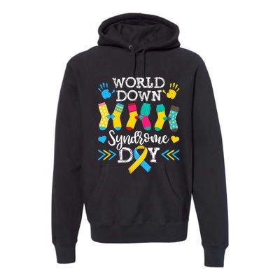 Socks World Down Syndrome Awareness Day Premium Hoodie