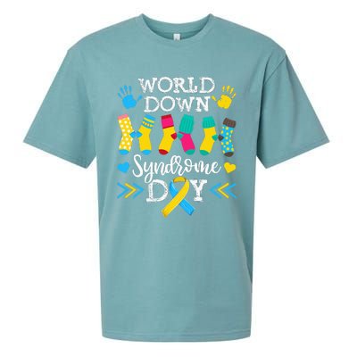 Socks World Down Syndrome Awareness Day Sueded Cloud Jersey T-Shirt