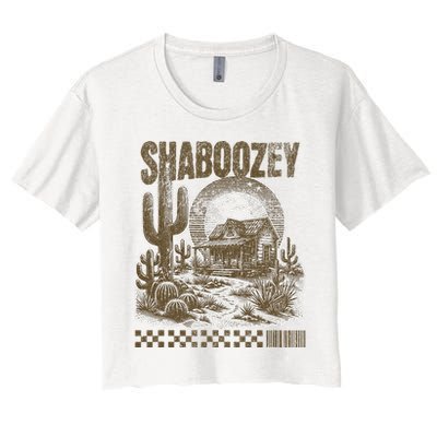 Shaboozey Western Desert Women's Crop Top Tee