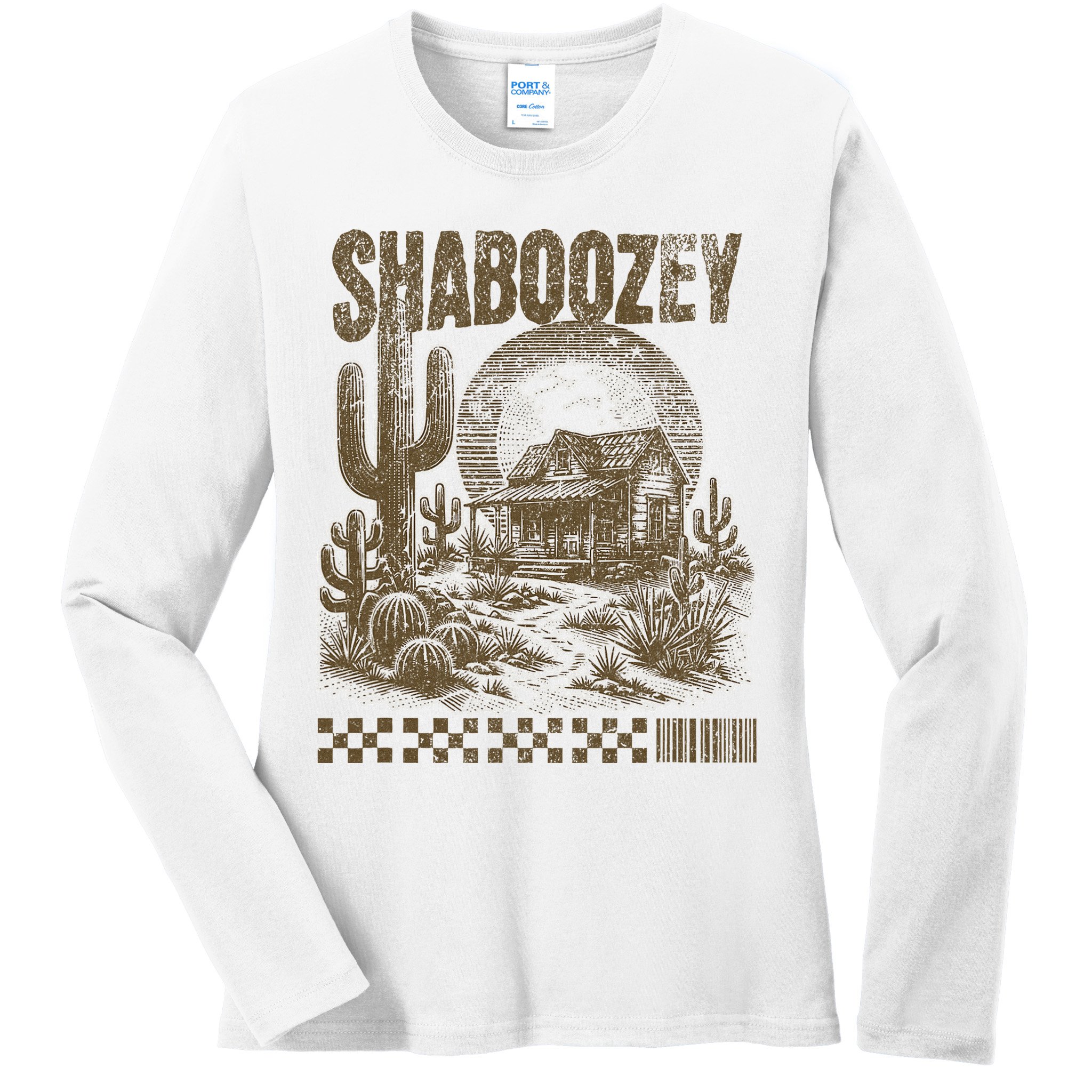 Shaboozey Western Desert Ladies Long Sleeve Shirt