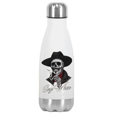 Say When Doc Holiday Stainless Steel Insulated Water Bottle