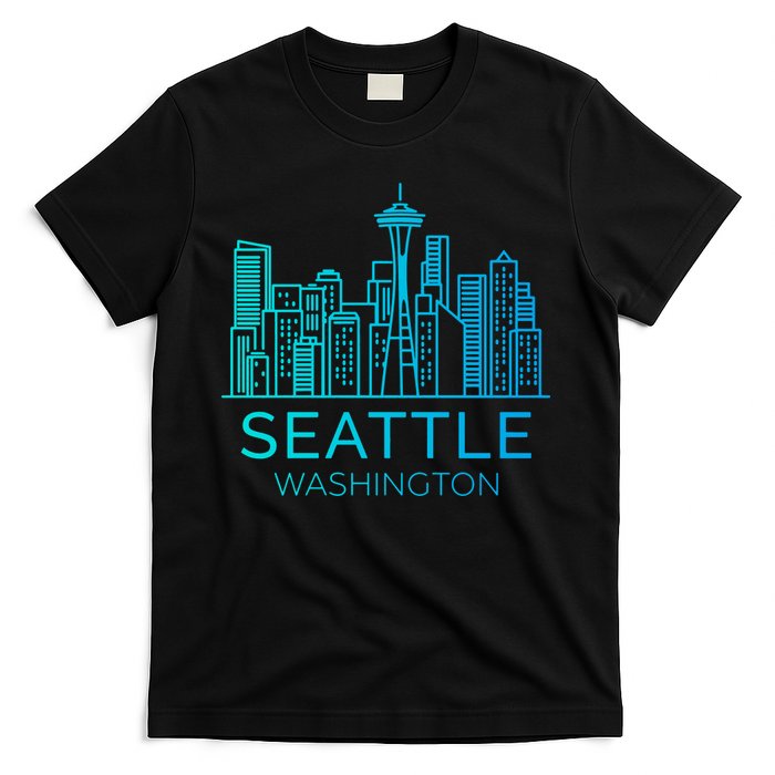 Seattle Washington Downtown Skyline T-Shirt