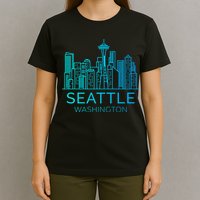 Seattle Washington Downtown Skyline T-Shirt
