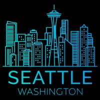 Seattle Washington Downtown Skyline T-Shirt