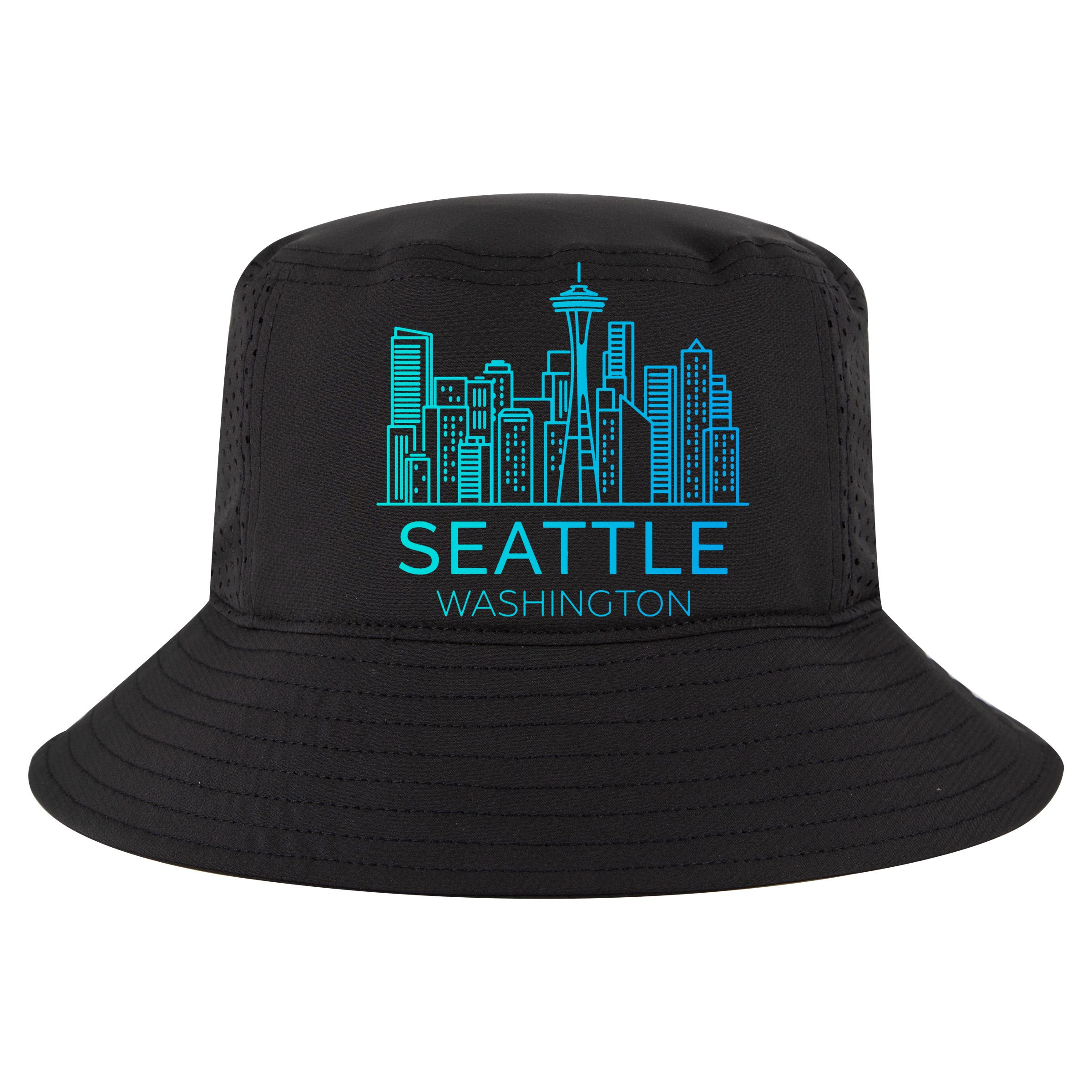 Seattle Washington Downtown Skyline 16 in Basic Backpack