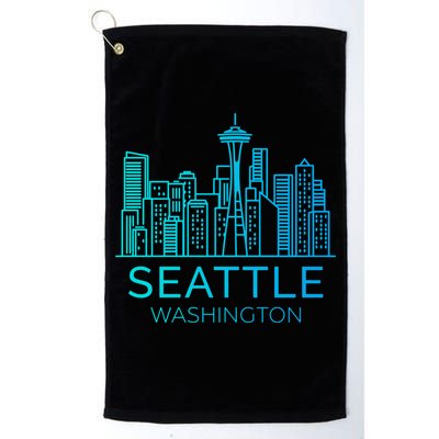 Seattle Washington Downtown Skyline Golf Towel