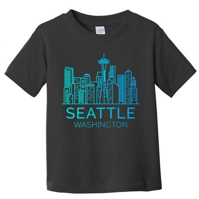 Seattle Washington Downtown Skyline Toddler T-Shirt