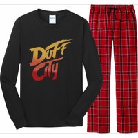 Smug Wearing Duff City Long Sleeve Pajama Set