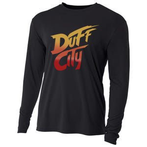 Smug Wearing Duff City Cooling Performance Long Sleeve Crew