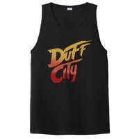 Smug Wearing Duff City PosiCharge Competitor Tank