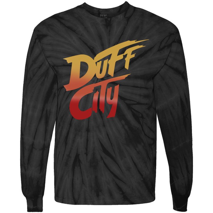 Smug Wearing Duff City Tie-Dye Long Sleeve Shirt