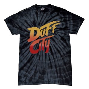 Smug Wearing Duff City Tie-Dye T-Shirt