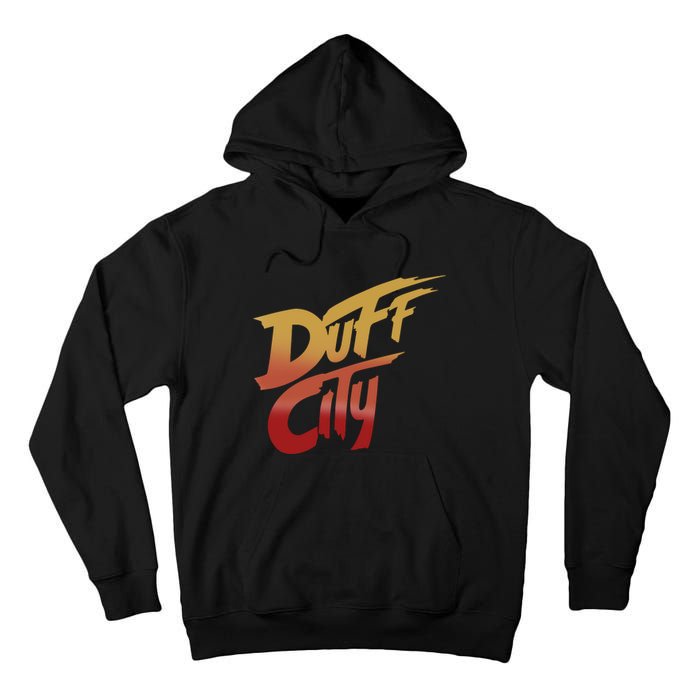 Smug Wearing Duff City Tall Hoodie