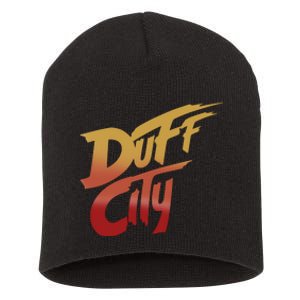 Smug Wearing Duff City Short Acrylic Beanie