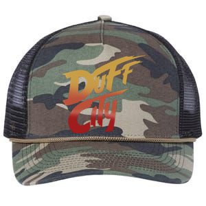 Smug Wearing Duff City Retro Rope Trucker Hat Cap