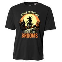 Some Witches Don't Like Brooms Witch Cycling Ride A Bicycle Cooling Performance Crew T-Shirt