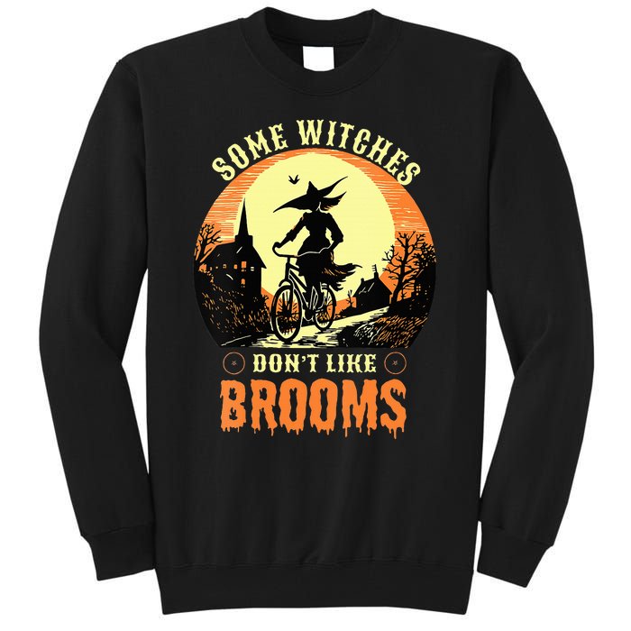 Some Witches Don't Like Brooms Witch Cycling Ride A Bicycle Tall Sweatshirt