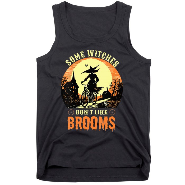 Some Witches Don't Like Brooms Witch Cycling Ride A Bicycle Tank Top