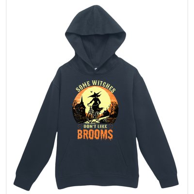 Some Witches Don't Like Brooms Witch Cycling Ride A Bicycle Urban Pullover Hoodie