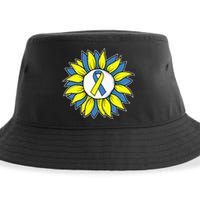 Sunflower World Down Syndrome Awareness Day T21 Sustainable Bucket Hat