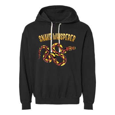 Snake Whisperer Design For Serpent & Reptile Lover Garment-Dyed Fleece Hoodie