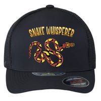 Snake Whisperer Design For Serpent & Reptile Lover Flexfit Unipanel Trucker Cap