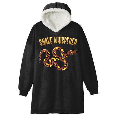 Snake Whisperer Design For Serpent & Reptile Lover Hooded Wearable Blanket
