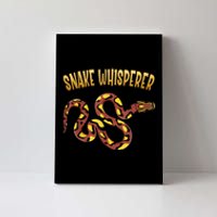 Snake Whisperer Design For Serpent & Reptile Lover Canvas