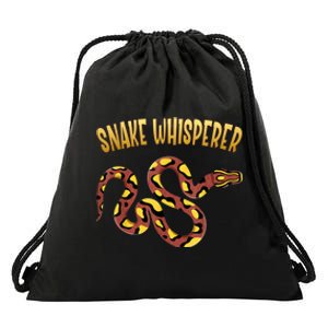 Snake Whisperer Design For Serpent & Reptile Lover Drawstring Bag