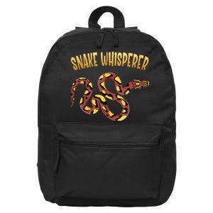 Snake Whisperer Design For Serpent & Reptile Lover 16 in Basic Backpack