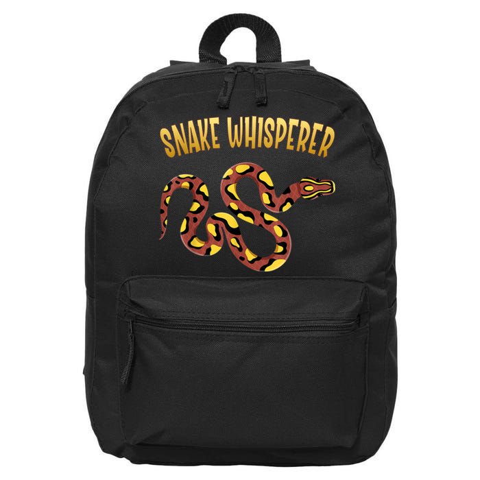 Snake Whisperer Design For Serpent & Reptile Lover 16 in Basic Backpack