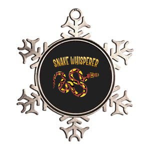 Snake Whisperer Design For Serpent & Reptile Lover Metallic Star Ornament