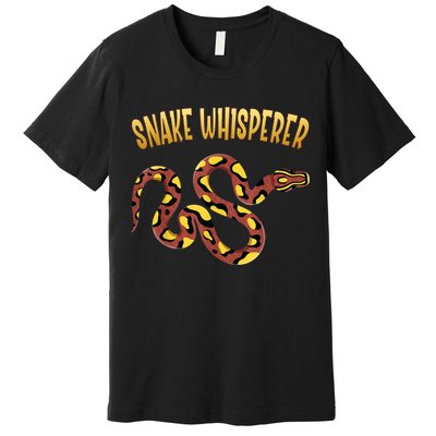 Snake Whisperer Design For Serpent & Reptile Lover Premium T-Shirt