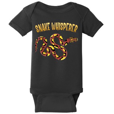 Snake Whisperer Design For Serpent & Reptile Lover Baby Bodysuit