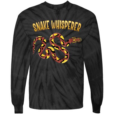 Snake Whisperer Design For Serpent & Reptile Lover Tie-Dye Long Sleeve Shirt