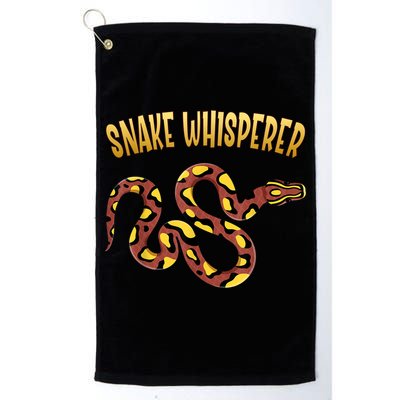 Snake Whisperer Design For Serpent & Reptile Lover Golf Towel