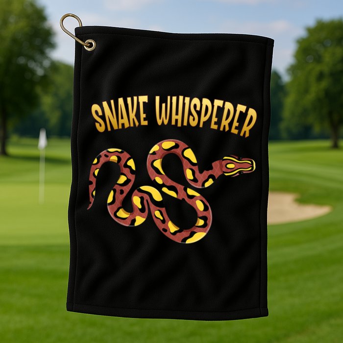 Snake Whisperer Design For Serpent & Reptile Lover Golf Towel
