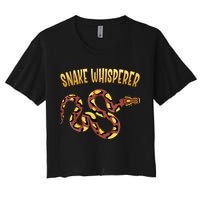 Snake Whisperer Design For Serpent & Reptile Lover Crop Top