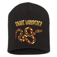Snake Whisperer Design For Serpent & Reptile Lover Short Acrylic Beanie